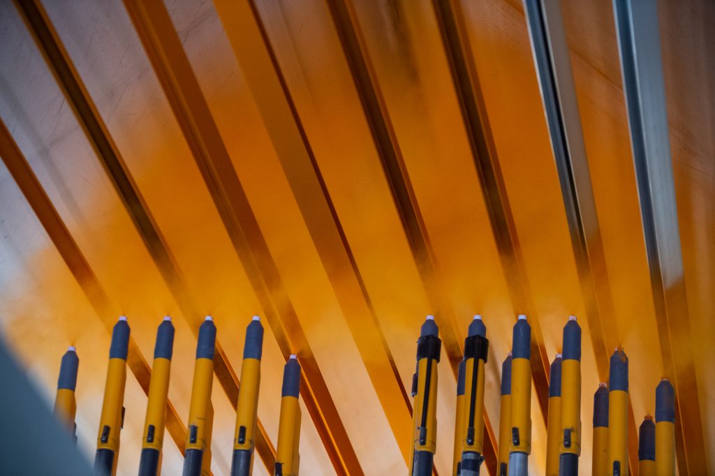 Thermolaquage Aluminium Poudrage orange