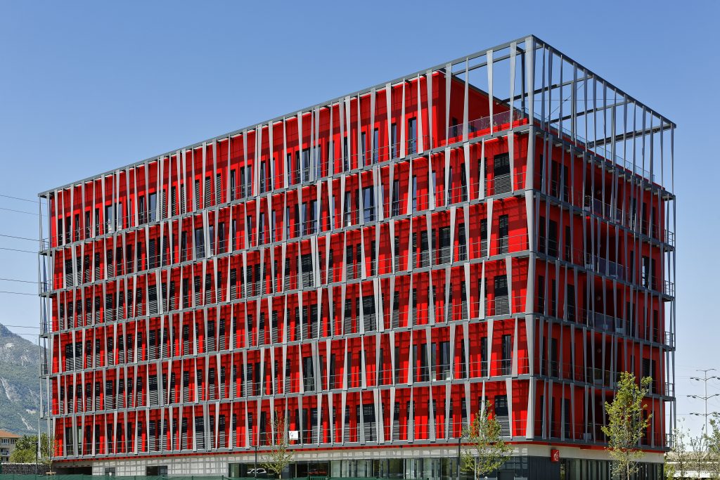 Réalisation Aluminium Thermolaqué Caisse d’Épargne Grenoble